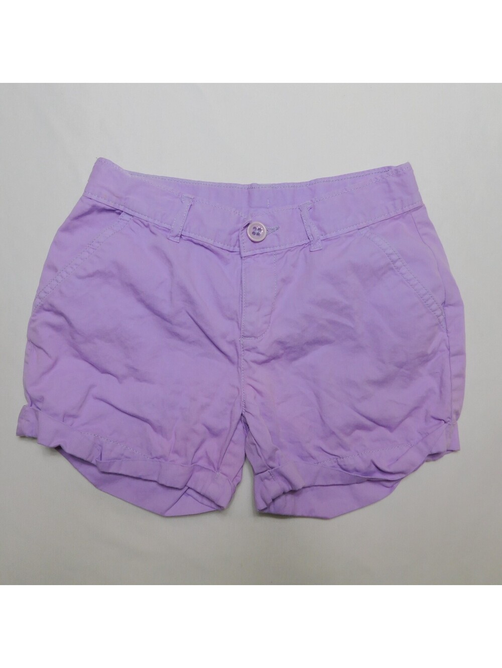 GapKids Girls 10 Regular Shorts Purple Chino Cotton Twill Summer Casual Pockets